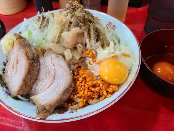 「まぜそば　1周年」@鷹の目 川口店の写真