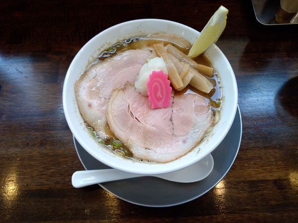「秋刀魚煮干し蕎麦チャーシュートッピング」@秋刀魚煮干し蕎麦 高倉の写真