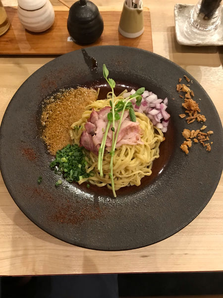 「替玉③ 赤雲丹のソース 400円」@論露に不二の写真