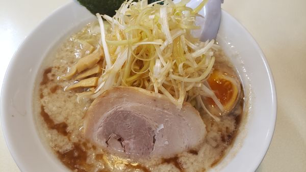 「白ねぎらーめん」@屋台らーめん めん吉 新松戸店の写真