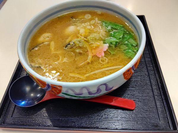 「牡蠣みそらーめん(並盛・125g)1,130円→500円」@京風らーめん・あんみつ はなむらの写真
