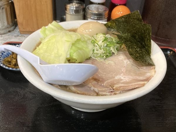 「こってり煮干し全部のせらーめん」@煮干しらーめん青樹 立川店の写真