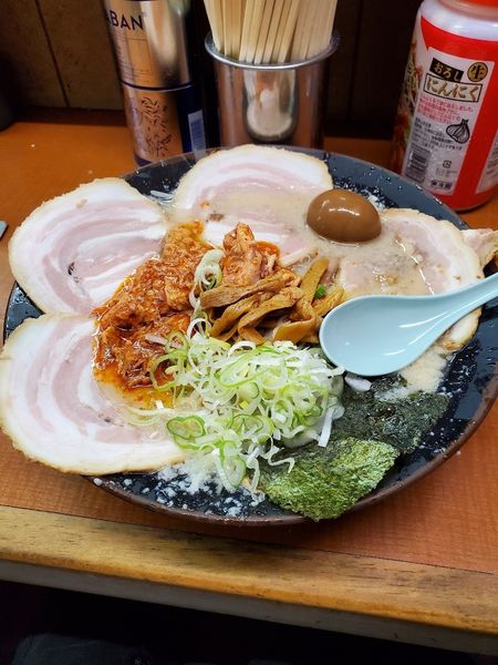 「ダブル」@屋台ラーメンとんこつ貴生 稔台店の写真