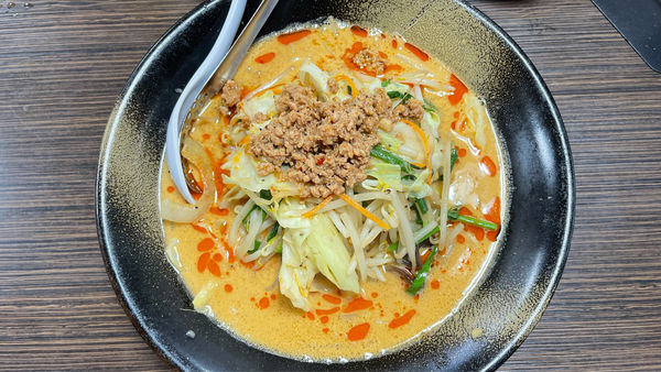 「野菜の担々麺(味濃いめ)」@ラーメン 仙花の写真