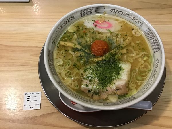 「赤湯からみそラーメンミニ630円」@龍上海 新横浜ラーメン博物館店の写真