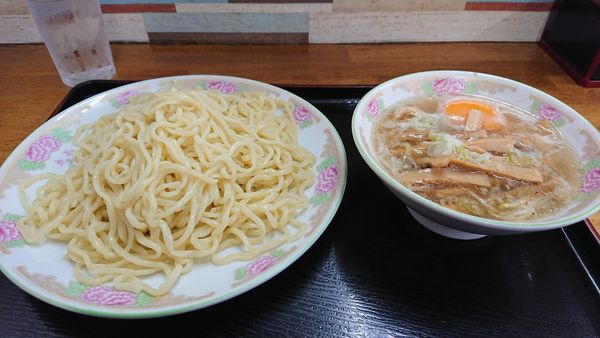 「つけ麺 メンマ卵 中盛り」@丸長 つくば店の写真