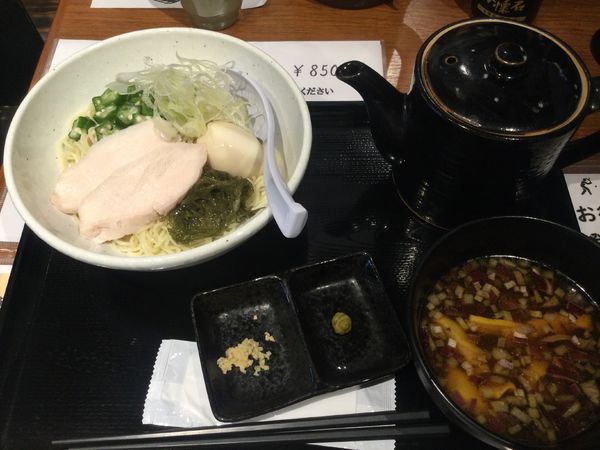 「つけそば+味玉(¥850+サービス)」@らぁ麺 貝屋の台所の写真