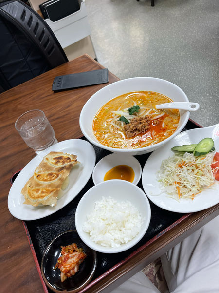 「坦々麺セット」@歓迎の写真