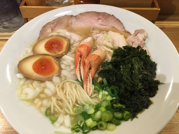 「【限定】雲丹出汁！具増し磯白湯そば」@仙台中華蕎麦 仁屋の写真