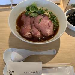 焼豚そば(黒醤油)+岩海苔