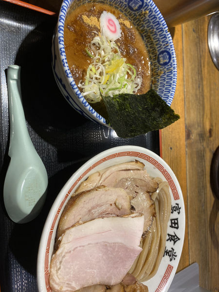 「濃厚特製つけ麺／極み卵かけご飯／心の味焼売」@松戸中華そば 富田食堂の写真