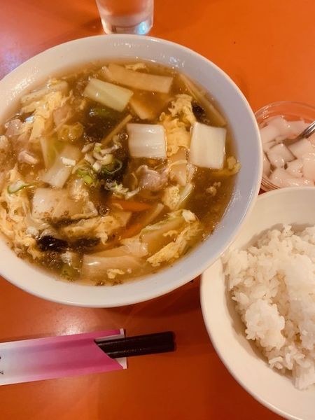 「五目とろみそば（サービスランチ） 680円」@彩華の写真