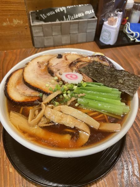 「あご出汁生姜醤油そば（大盛り&チャーシュー）」@麺屋たつみ 喜心 狭山店の写真