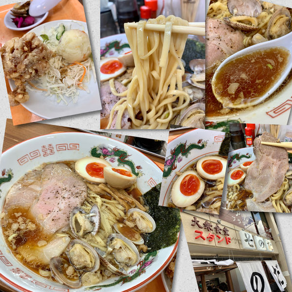 「中華そば 煮玉子入り990円」@大衆食堂スタンド そのだ 五反田店の写真