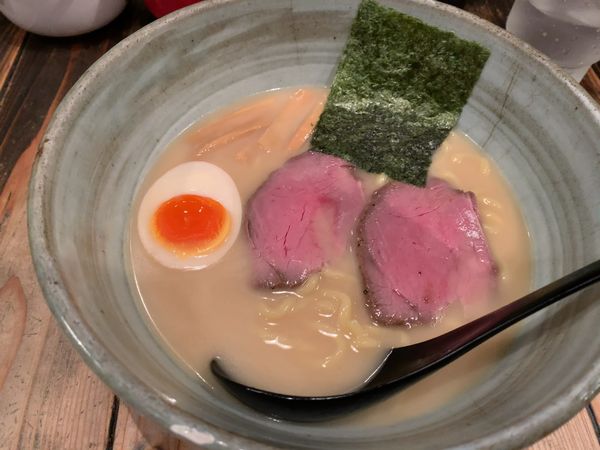 「牛骨らーめん（太麺）」@らーめん きよつきの写真