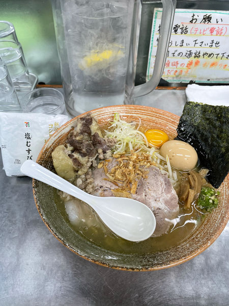 「牛テール出汁ラーメン塩」@覆麺 智の写真
