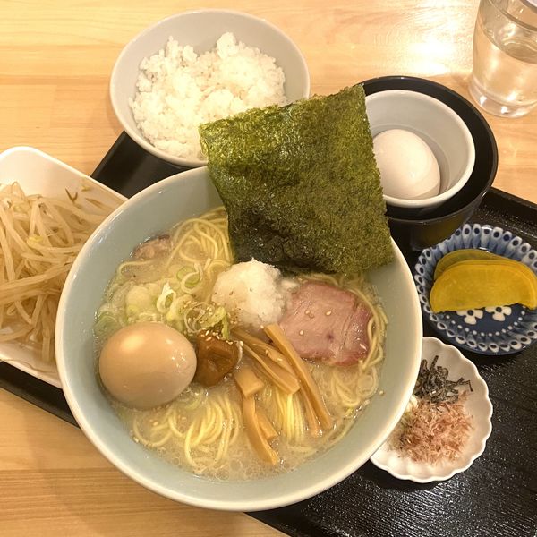 「那須御用卵TKG＋朝のした勢中華そば（塩）」@中華そば・つけそば  した勢の写真