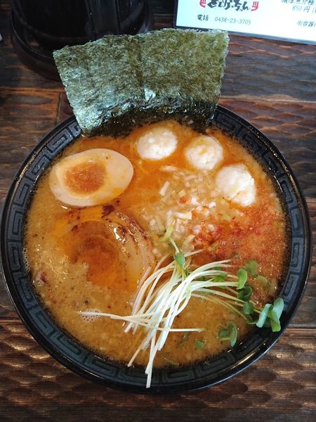「海老豚骨らーめん」@どでかっちゃん 木更津店の写真