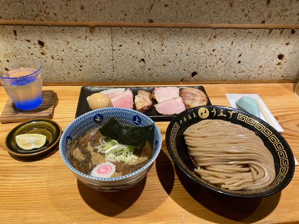 「特製つけ麺（小）」@中華蕎麦うゑずの写真