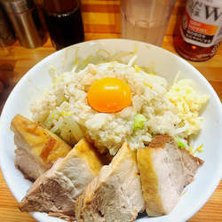 肉増しまぜそば醤油¥1,000-