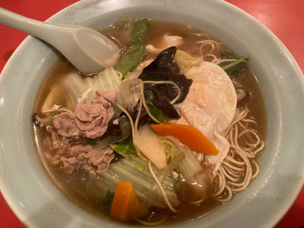 「五目麺(卵入)¥850」@万福園の写真