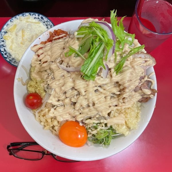 「冷やしまぜそば（少なめ）」@用心棒 本号の写真