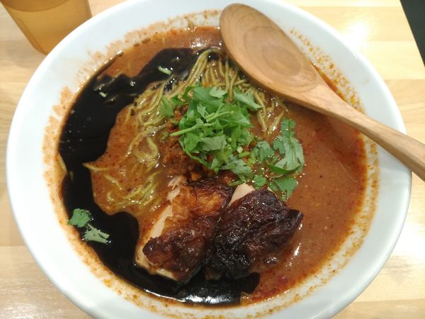 「チリトマラーメン（モリンガ麺）」@チリトマラーメン THANKの写真