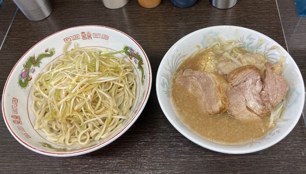 「小つけ麺＋限定味ネギ」@ラーメン二郎 川越店の写真