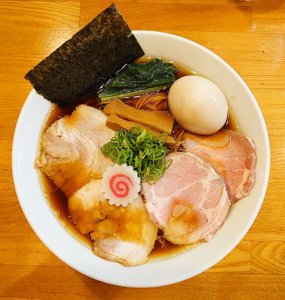 「特製軍鶏しなそば（大盛）」@しなそば 天味の写真