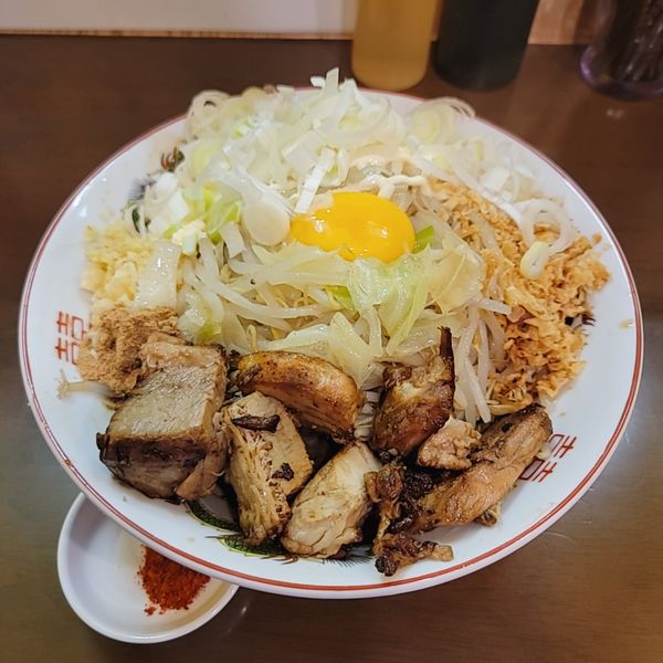 「汁なしらどん麺少なめ」@自家製麺 まさきの写真