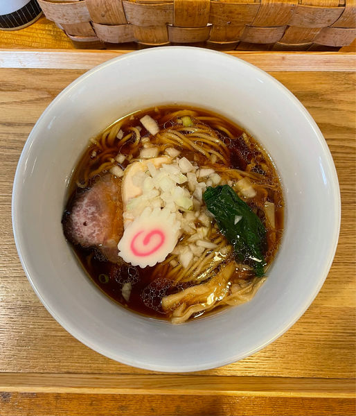 「限定②つくば茜鶏と新小麦の生姜醤油そば」@中華蕎麦 はざまの写真