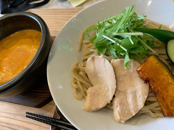 「濃厚オマール海老のカレーつけ麺」@ヌードル麺和 名古屋本店の写真