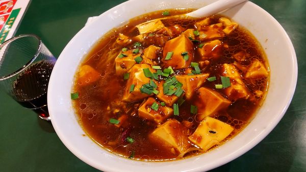 「麻婆豆腐ラーメン500円9/30まで」@百香亭 野田店の写真