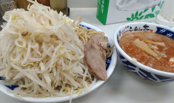 「赤つけ麺」@ラーメン大 我孫子店の写真