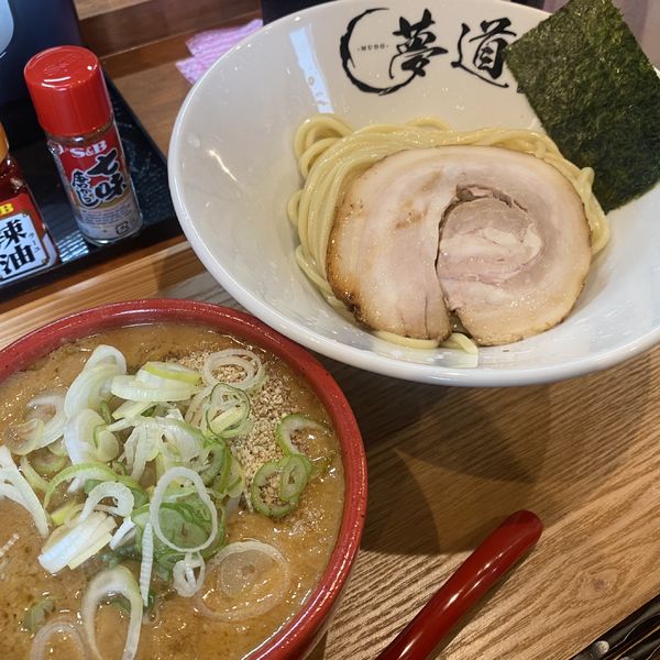 「味噌つけ麺＋味玉」@ラーメン 夢道の写真