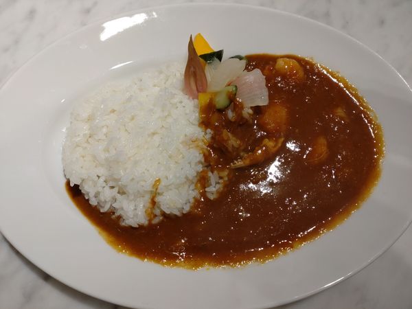 「奥田シェフオリジナル シーフードカレーライス　１３８０円」@TO今日BARの写真