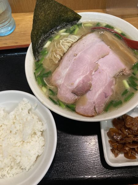 「【限定】野方うまかっちゃん味噌、ライス、醤油ニンニク」@味噌麺処 花道庵の写真