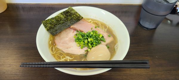 「中華ソバ(和え玉+味玉)」@三和 中華ソバ店の写真