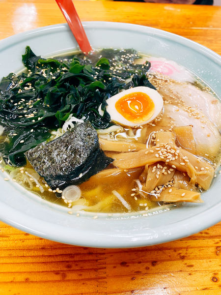 「ラーメンワカメトッピング」@青竹手打ラーメン むらいちの写真