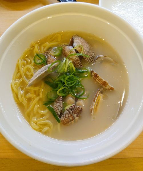 「貝の塩ラーメン 330円など」@かっぱ寿司 深谷店の写真