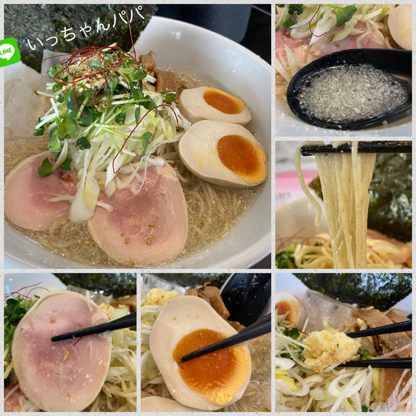 「大山鷄の冷やしらーめん（しお）850円」@麺や 笑 ～Sho～の写真