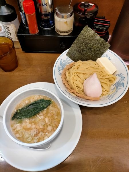 「濃厚鶏塩バターつけ麺」@らーめん曳舟の写真