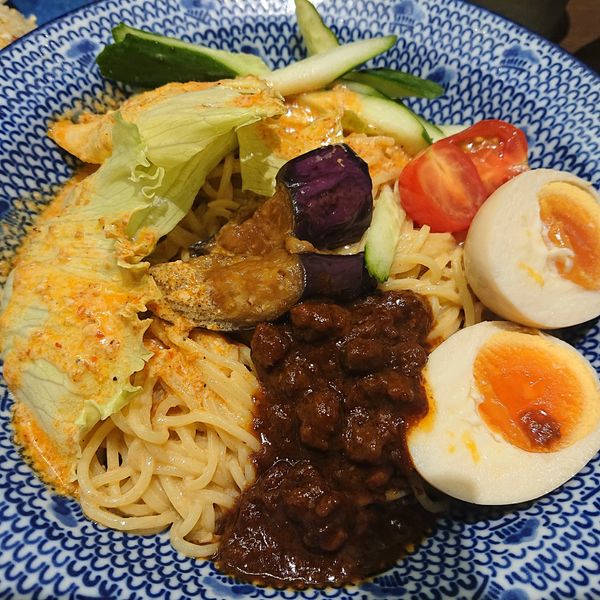 「冷やし担々麺650円、半炒飯セット270円他」@松軒 中華食堂 千歳烏山店の写真