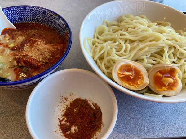 「辛辛魚（200g）花月嵐マスター味玉」@らあめん花月嵐 ひたちなか高場店の写真
