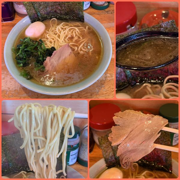 「ラーメン¥750+味付け玉子¥100」@四号家の写真