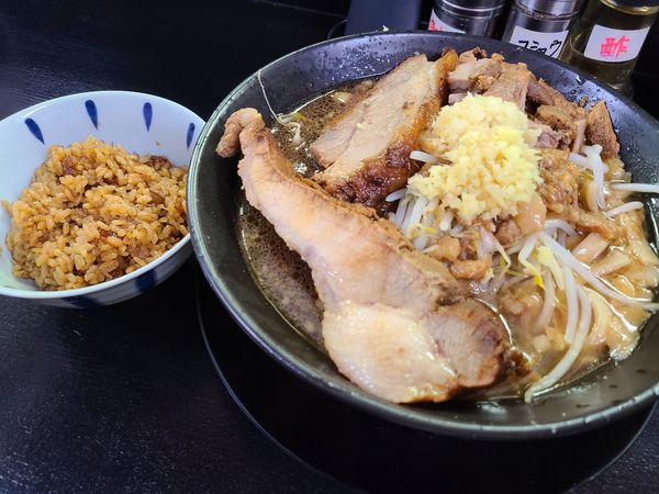 「限定豚ラーメンと豚飯」@僕との麺の写真