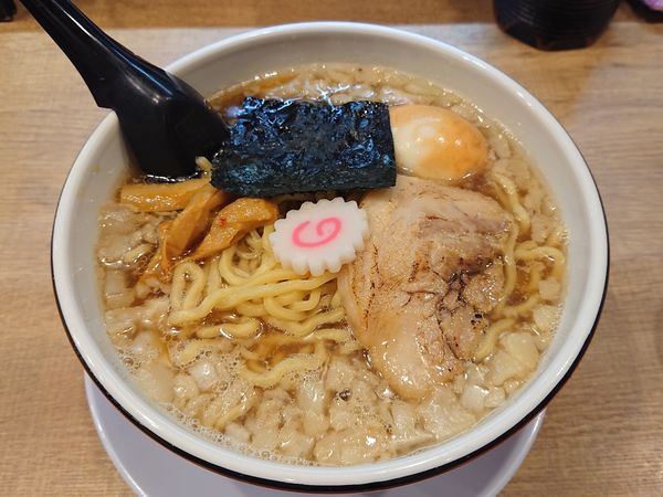 「スタミナ（880円）＋くんせい味玉（120円）」@いぶし銀の写真