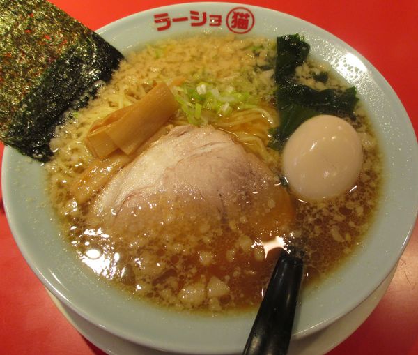 「ラーメン（小）醤油＋味玉　790円」@ラーショ マルミャーの写真