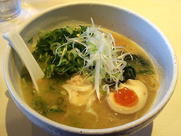 「鶏そば+九条ネギ」@麺や鐙壱番の写真