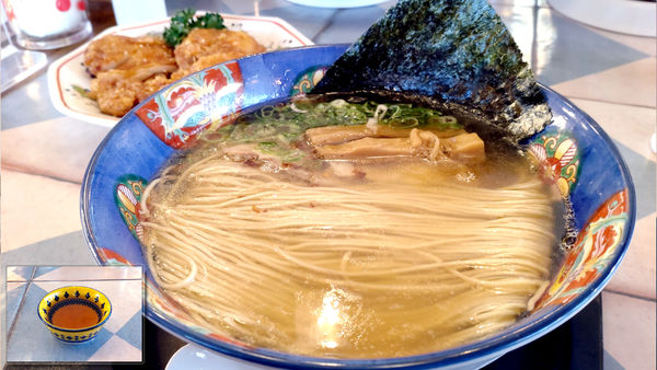 「【昼】しおそば+唐揚げ」@麺や食堂 本店の写真